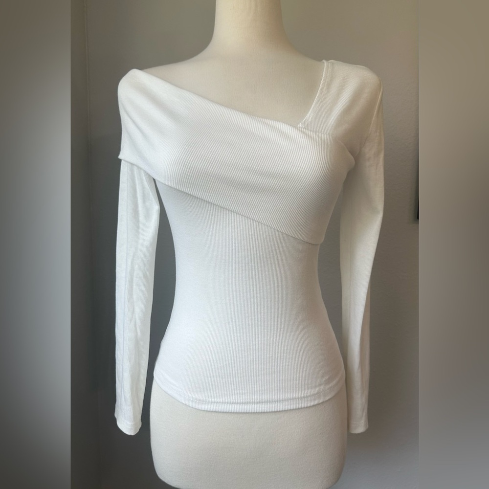White body hugging top